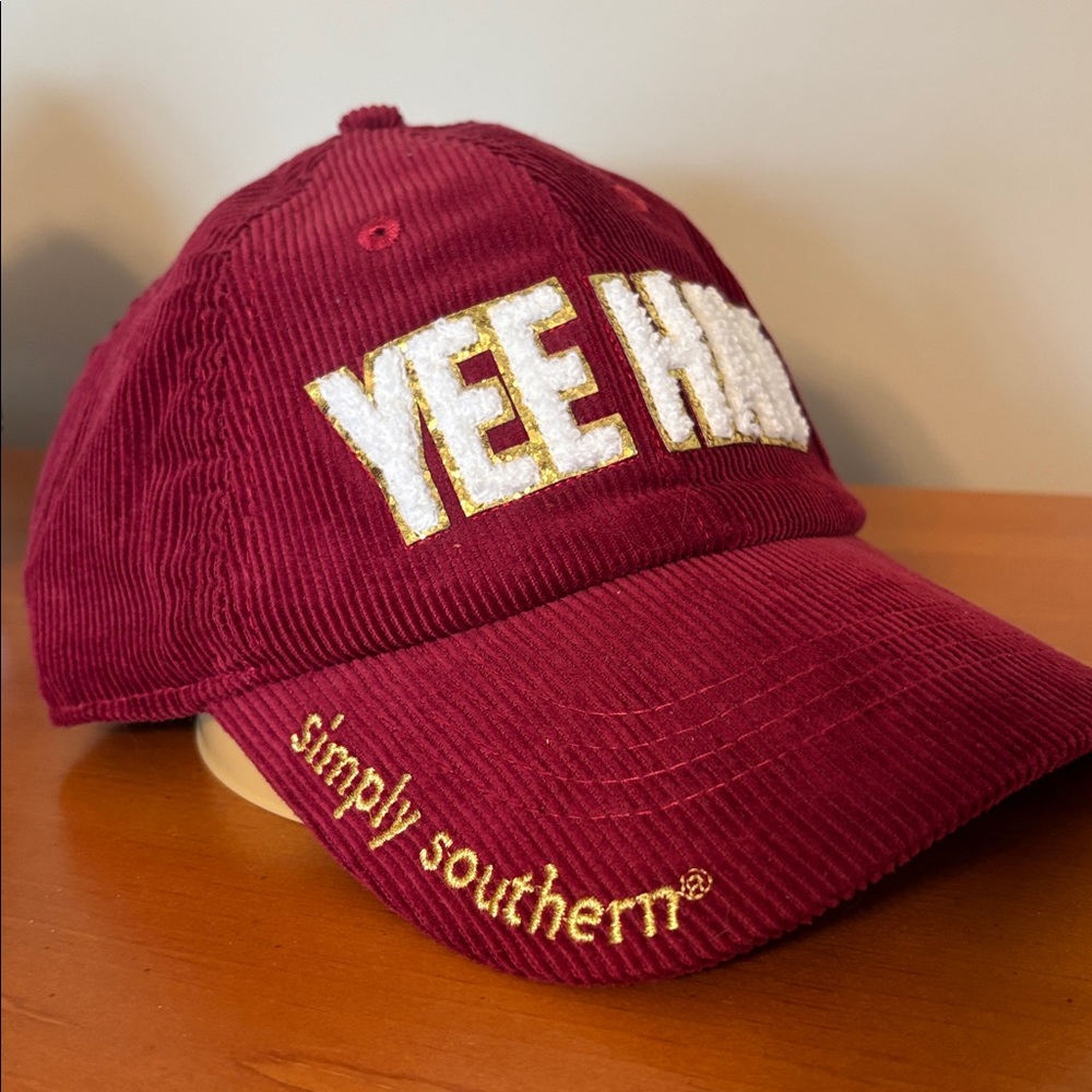Simply Southern Burgundy Corduroy Hat